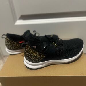 New Balance Black and Leopard Women's Sneakers